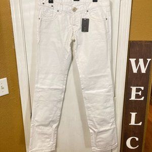 Toy G. women's size 30 button fly 100% cotton jeans 33x37 can roll to shorten